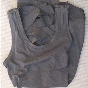 Gaiam long gray exercise shirt